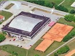 sportska dvorana karlovac u kojoj treniram rukomet (slika je iz zraka)