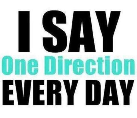 I say One Direction every day