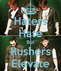Haters Hate but RUSHERS ELEVATE!!!!!!!!!!!!!!!!