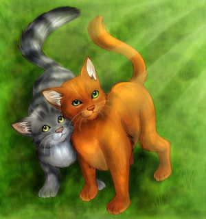 Vatrena Šapa i Siva Šapa (Vatreno srce i Sivotrak iz Warrior Cats)