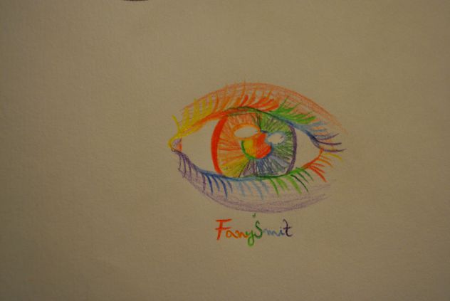 Rainbow eye :)