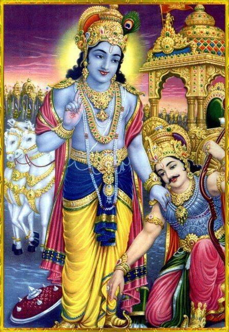 Krishna i Arjuna