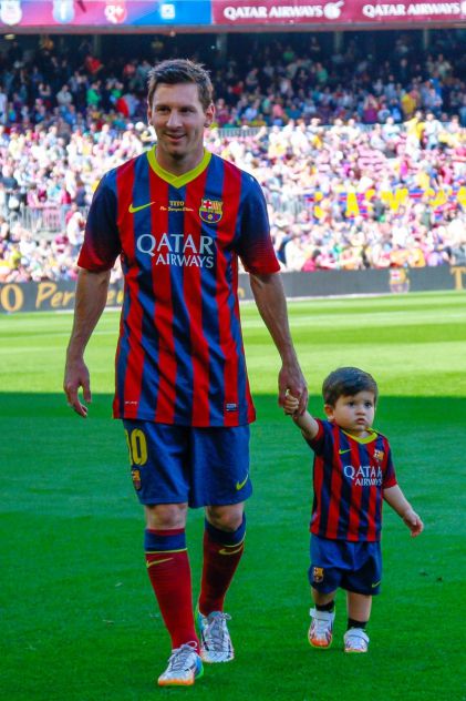 Lionel Messi i Thiago Messi