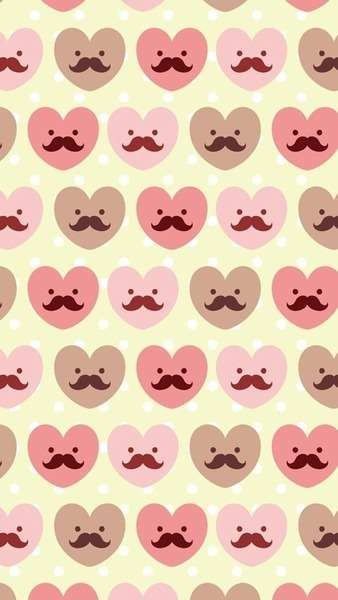 ♥ + mustaches = ...
