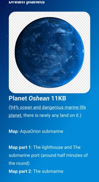 Planet Oshean 11KB 1# - Among Us izmišljeni planet i mapa