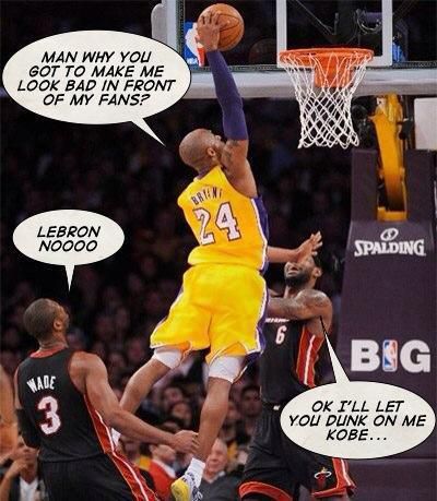 Kobe dunks on Lebron