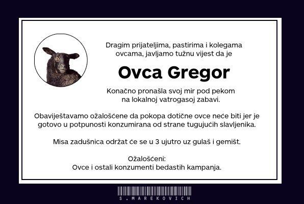 Gregorova osmrtnica