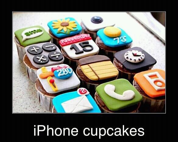 :DD iPhone Cupcakes! :D