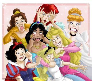 princeze:bella,mala sirena,pepeljuga,yasmin,trnoružica,snjeguljica i alisa.