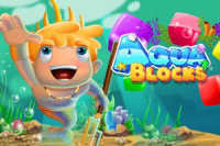 U Aqua Blocks, simpatičan dječak će te dočekati u podvodnom kraljevstvu