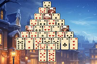 Uživaj u blagdanskom Pyramid Solitaire izazovu za Božić