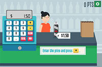 Grocery Cashier je obrazovna matematička igra