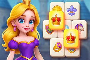 Uđi u čarobno Kraljevsko kraljevstvo u igri Kings & Queens Mahjong!