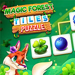 Čarobna šuma puna tajni čeka te u igri Magic Forest Tiles Puzzle
