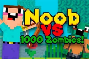 Noob vs 1000 Zombies!