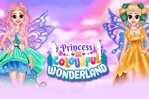 Princess in Colourful Wonderland