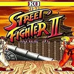 Scena videoigre Street Fighter II s likovima Ryu i Ken koji se bore na borilištu