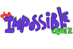 Logo igre The Impossible Quiz u stiliziranom šarenom pismu