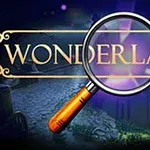 Lupa preko natpisa Wonderland Chapter 11 na tamnoj pozadini s maglovitim šumskim pejzažem